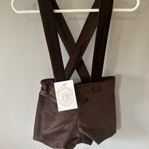 TBBC Velvet Overalls. NWT. 18-24M